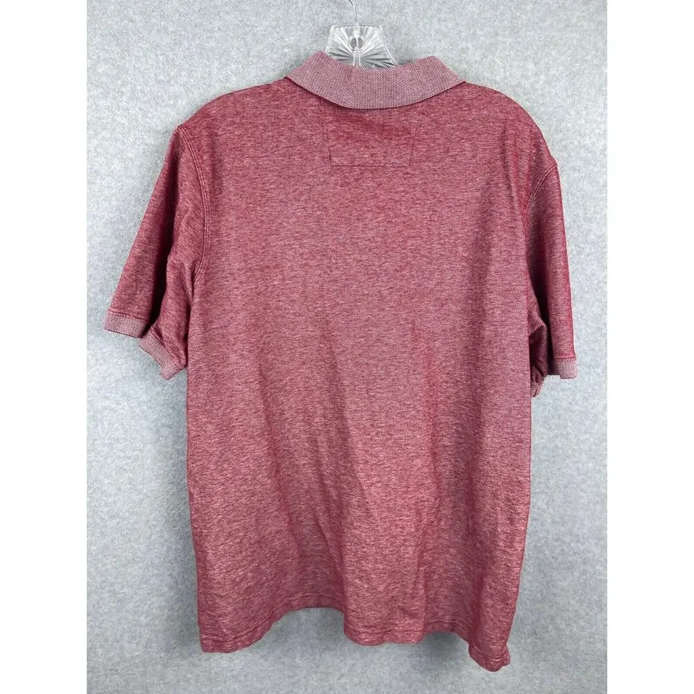 Banana Republic Polo Shirt Men's XL Red Short Sleeve Preppy Business‎ Casual